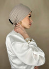Bonnet Hijab à nouer beige