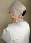 Bonnet Hijab à nouer beige