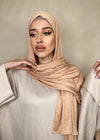 Hijab Jersey Premium beige