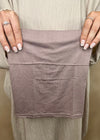 Hijab Mousseline de Soie Duo Taupe