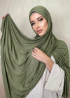 Hijab Jersey Premium kaki