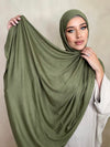 Hijab Jersey Premium kaki