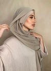 Hijab Mousseline de Soie Duo Sable