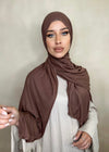 Hijab Jersey Premium chocolat