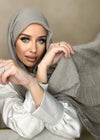 Hijab Viscose Gris