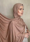 Hijab Jersey Premium beige rosé