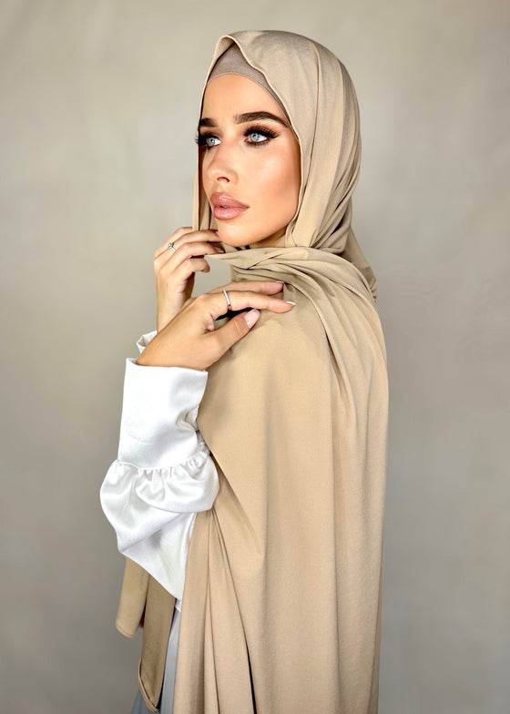 Hijab Jersey bambou perfect beige