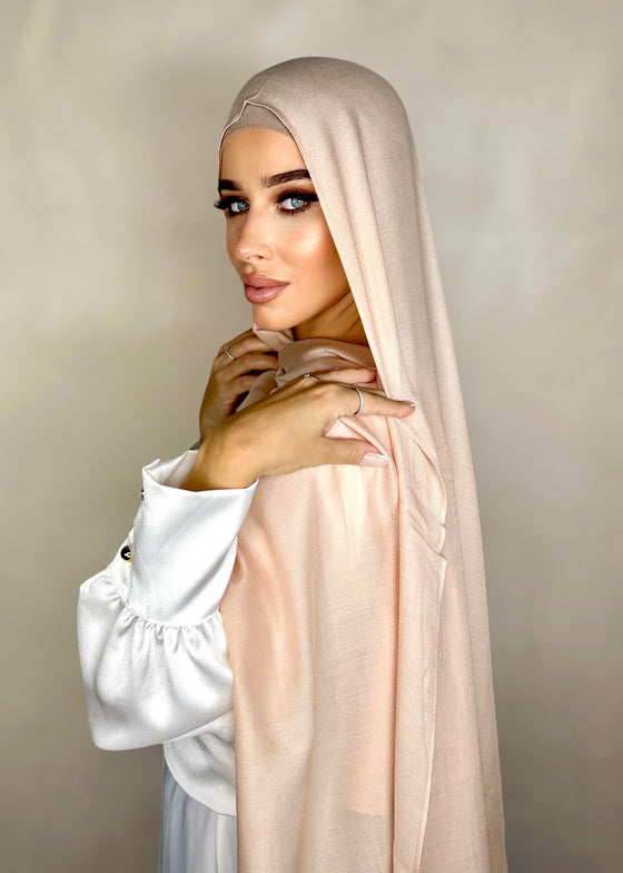Hijab Viscose bambou nude
