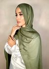 Hijab Viscose bambou vert militaire
