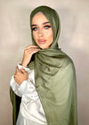 Hijab Viscose bambou vert militaire