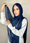 Hijab Viscose light Bleu marine