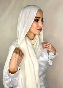  Hijab Viscose bambou ivoire