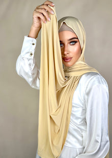  Hijab Jersey bambou vanille