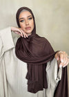 Hijab Jersey Premium Marron