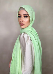  Hijab Viscose Fine vert pomme