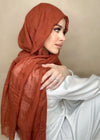 Hijab Viscose Brique