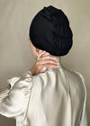 Bonnet Hijab intégral à nouer Noir