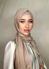 Hijab Viscose Fine beige rosé