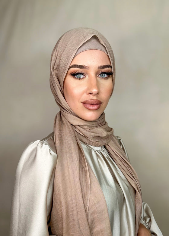 Hijab Viscose Fine beige rosé