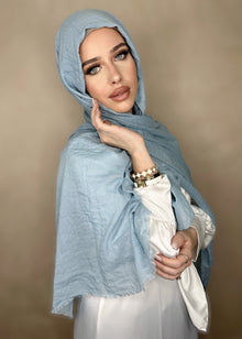  Hijab Viscose light bleu ciel