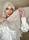 Hijab Viscose light gris clair