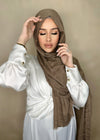 Hijab Viscose light Brun