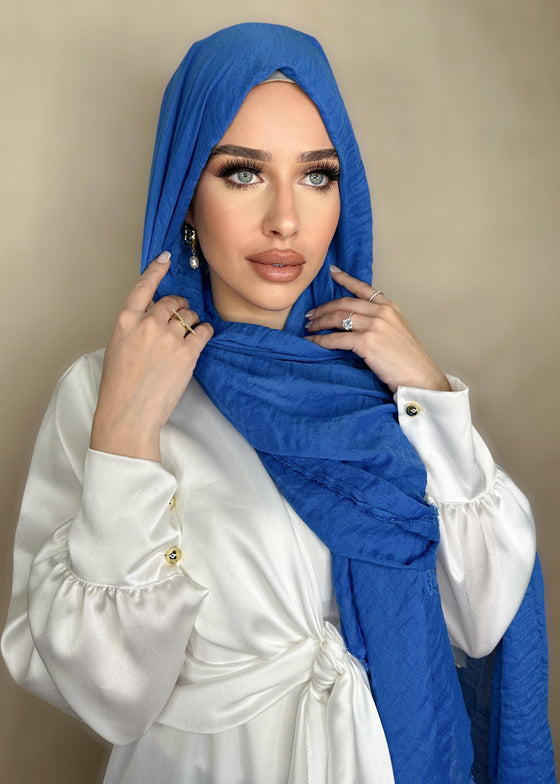 Hijab Viscose light bleu électrique