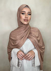 Hijab Jersey Premium beige rosé