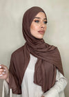 Hijab Jersey Premium chocolat