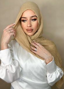  Hijab Viscose Tan Clair