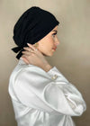 Bonnet Hijab à nouer Noir