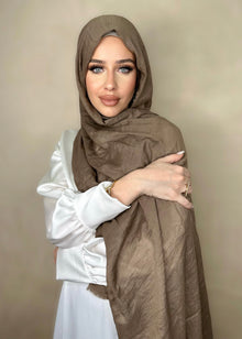  Hijab Viscose light Brun