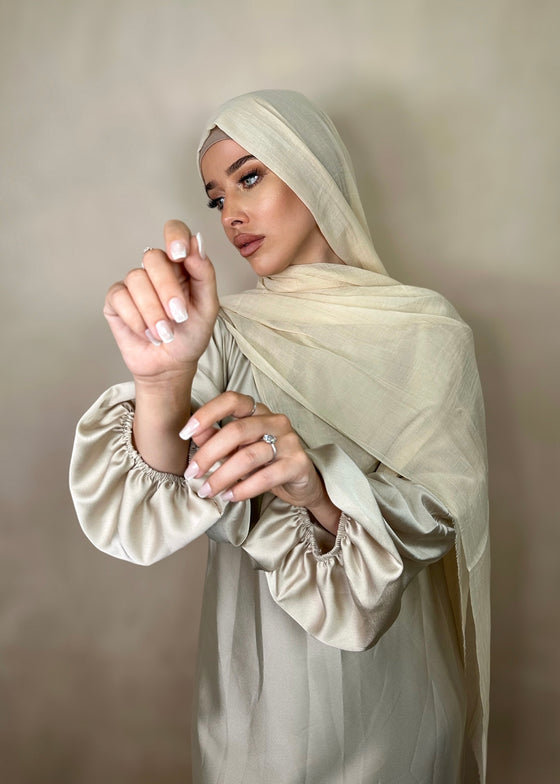 Hijab Viscose Fine Vanille