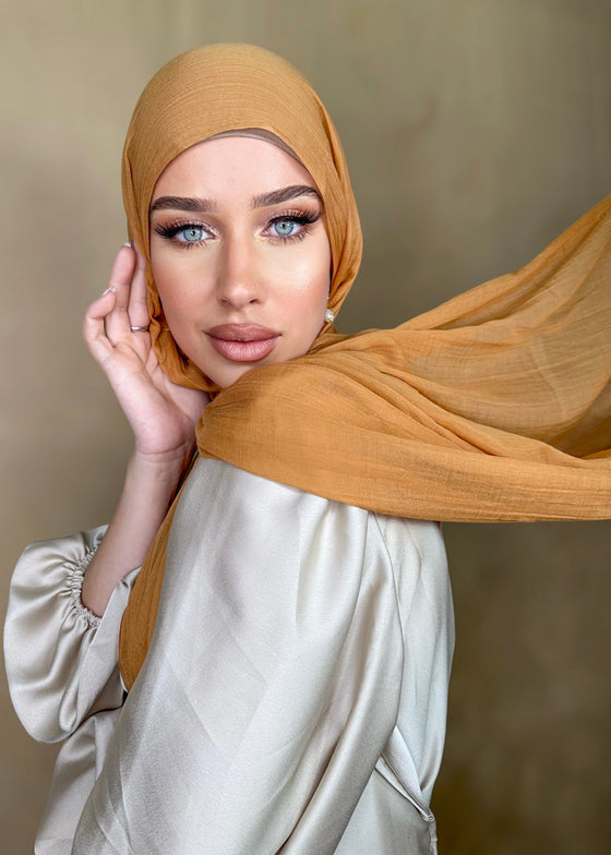Hijab Viscose fine camel