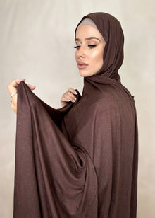  Hijab Jersey Premium Marron