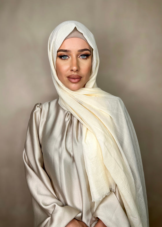 Hijab Viscose Fine Vanille