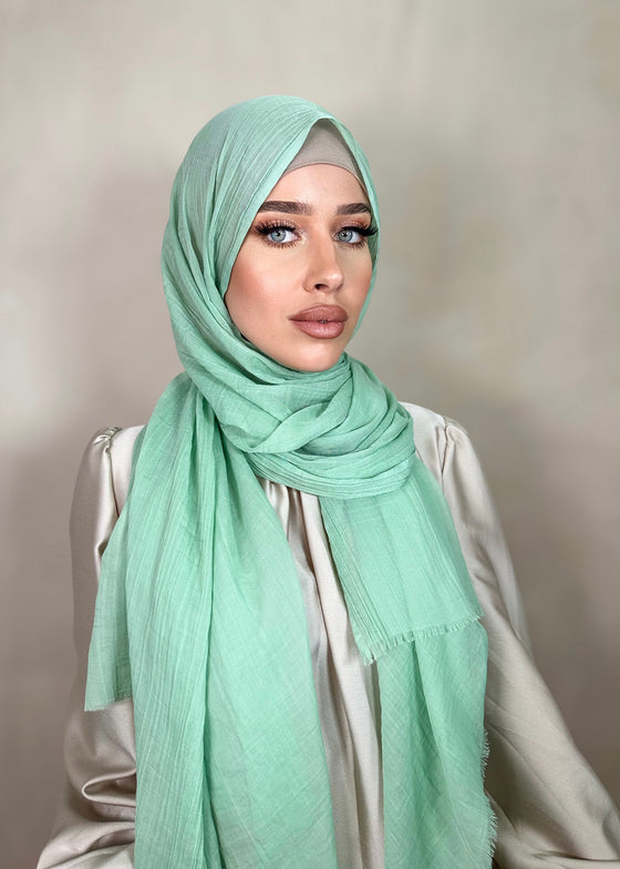 Hijab Viscose fine Vert d'eau