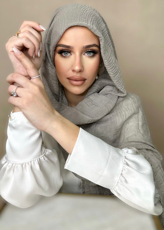 Hijab Viscose Gris